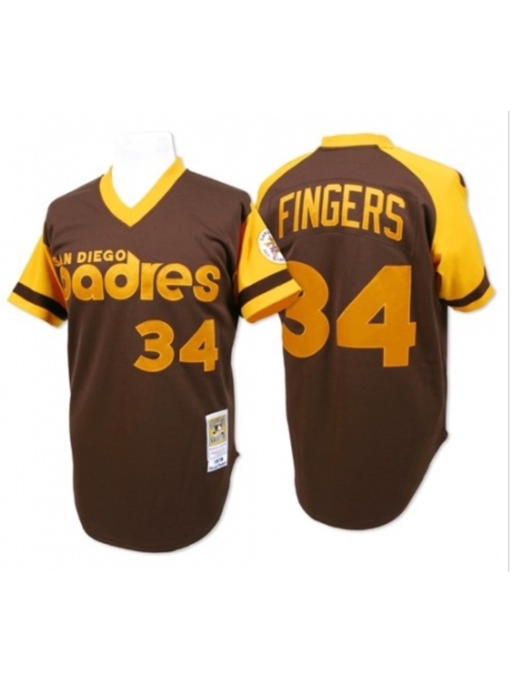 Mitchell & Ness SD Padres Throwback Rollie Finger Jersey Size 56